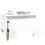 Berkfield Side Table High Gloss White 50x46x35 cm Engineered Wood 5