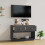 Berkfield TV Cabinet Grey 90x40x60 cm Solid Wood Pine 3