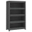 Berkfield Book Cabinet Grey 80x35x126 cm Solid Wood Pine 2