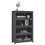 Berkfield Book Cabinet Grey 80x35x126 cm Solid Wood Pine 4