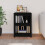 Berkfield Book Cabinet Black 50x35x68 cm Solid Wood Pine 3