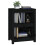 Berkfield Book Cabinet Black 50x35x68 cm Solid Wood Pine 4