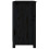 Berkfield Book Cabinet Black 50x35x68 cm Solid Wood Pine 6