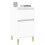 Berkfield Bedside Cabinet White 40x35x70 cm 4