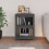 Berkfield Book Cabinet Grey 50x35x68 cm Solid Wood Pine 3