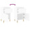 Berkfield Bedside Cabinet White 40x35x70 cm 9