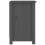 Berkfield Bedside Cabinet Grey 40x35x55 cm Solid Wood Pine 4