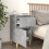Berkfield Bedside Cabinets 2 pcs Concrete Grey 40x35x70 cm 3