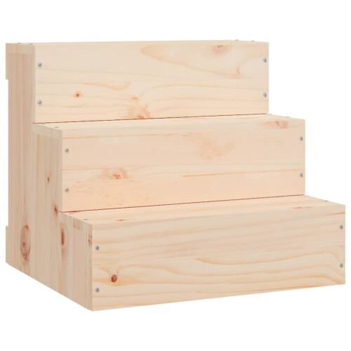 Berkfield Pet Stair 40x37.5x35 cm Solid Wood Pine 1