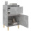 Berkfield Bedside Cabinets 2 pcs Concrete Grey 40x35x70 cm 5