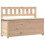 Berkfield Bench 110x41x76.5 cm Solid Wood Pine 2