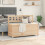 Berkfield Bench 110x41x76.5 cm Solid Wood Pine 3