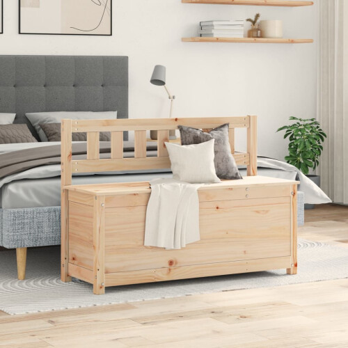 Berkfield Bench 110x41x76.5 cm Solid Wood Pine 2