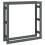 Berkfield Firewood Rack Grey 100x25x100 cm Solid Wood Pine 2