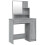 Berkfield Dressing Table with Mirror Grey Sonoma 86.5x35x136 cm 2