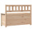 Berkfield Bench 110x41x76.5 cm Solid Wood Pine 7
