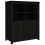 Berkfield Sideboard Black 83x41.5x100 cm Solid Wood Pine 2