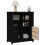 Berkfield Sideboard Black 83x41.5x100 cm Solid Wood Pine 5