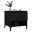 Berkfield Side Table Black 50x46x50 cm Engineered Wood 4