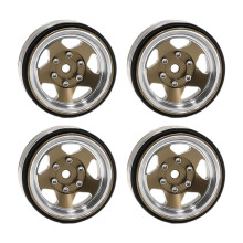 RC Car Aluminum Alloy Wheels 1.3 Inch Bronze Color Rims 4Pack for FMS Ascent18 1/18 Scale Cars