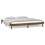 Berkfield LED Bed Frame without Mattress Honey Brown 200x200 cm Solid Wood 4