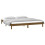 Berkfield LED Bed Frame without Mattress Honey Brown 200x200 cm Solid Wood 5