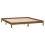 Berkfield LED Bed Frame without Mattress Honey Brown 200x200 cm Solid Wood 6