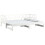 Berkfield Pull-out Day Bed without Mattress White 2x(90x200) cm 3
