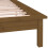 Berkfield LED Bed Frame without Mattress Honey Brown 200x200 cm Solid Wood 9