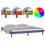 Berkfield LED Bed Frame without Mattress Honey Brown 120x190cm  Solid Wood 2
