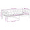 Berkfield Day Bed without Mattress White Solid Wood Pine 90x190 cm Single 9