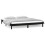 Berkfield LED Bed Frame without Mattress Black 120x190 cm Small Double  Solid Wood 4