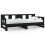 Berkfield Pull-out Day Bed without Mattress Black Solid Wood Pine 2x cm 2