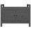 Berkfield Hall Bench Grey 80x40x60 cm Solid Wood Pine 3