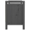 Berkfield Hall Bench Grey 80x40x60 cm Solid Wood Pine 5
