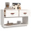 Berkfield TV Cabinet White 90x40x60 cm Solid Wood Pine 5