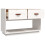 Berkfield TV Cabinet White 90x40x60 cm Solid Wood Pine 8
