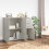 Berkfield Sideboard Concrete Grey 91x29.5x75 cm Engineered Wood 3