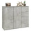 Berkfield Sideboard Concrete Grey 91x29.5x75 cm Engineered Wood 5