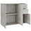 Berkfield Sideboard Concrete Grey 91x29.5x75 cm Engineered Wood 8