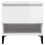 Berkfield Side Table High Gloss White 50x46x50 cm Engineered Wood 6
