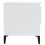 Berkfield Side Table High Gloss White 50x46x50 cm Engineered Wood 8