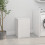 Berkfield Laundry Box White 44x44x66 cm Solid Wood Pine 3