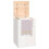 Berkfield Laundry Box White 44x44x66 cm Solid Wood Pine 4