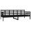 Berkfield Day Bed without Mattress Black Solid Wood Pine 80x200 cm 7