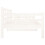 Berkfield Day Bed without Mattress White Solid Wood Pine 90x200 cm 9