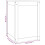 Berkfield Laundry Box White 44x44x66 cm Solid Wood Pine 10