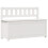 Berkfield Bench White 110x41x76.5 cm Solid Wood Pine 2