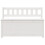 Berkfield Bench White 110x41x76.5 cm Solid Wood Pine 5