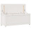 Berkfield Bench White 110x41x76.5 cm Solid Wood Pine 9